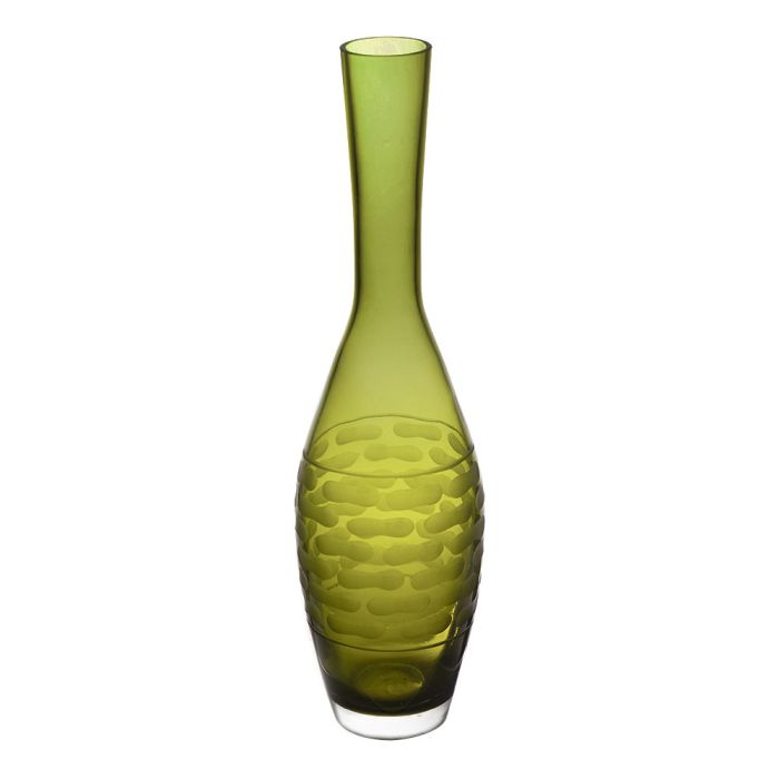olive green teardrop glass vases bud vase floral art glass