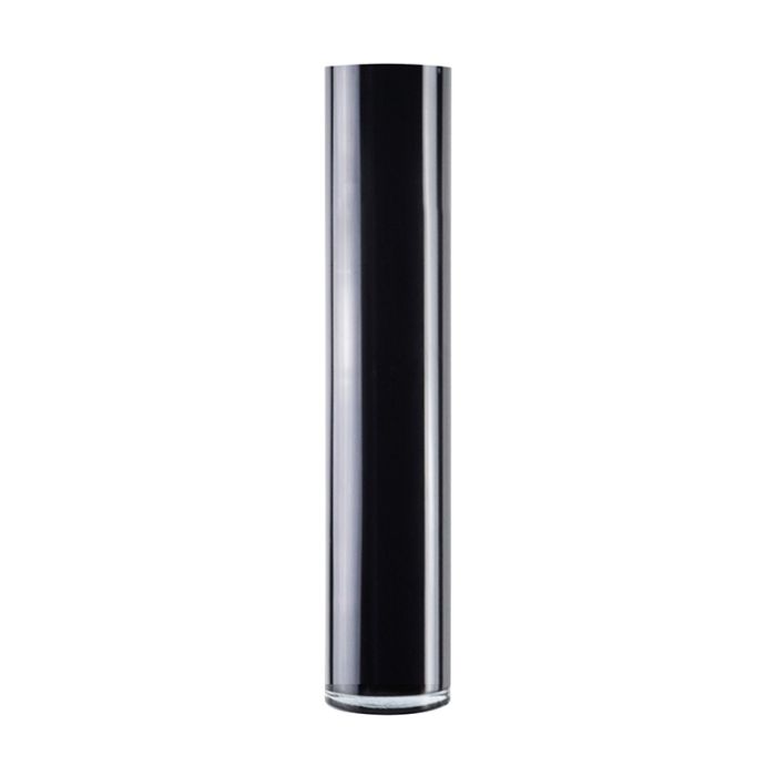 black glass cylinder vases