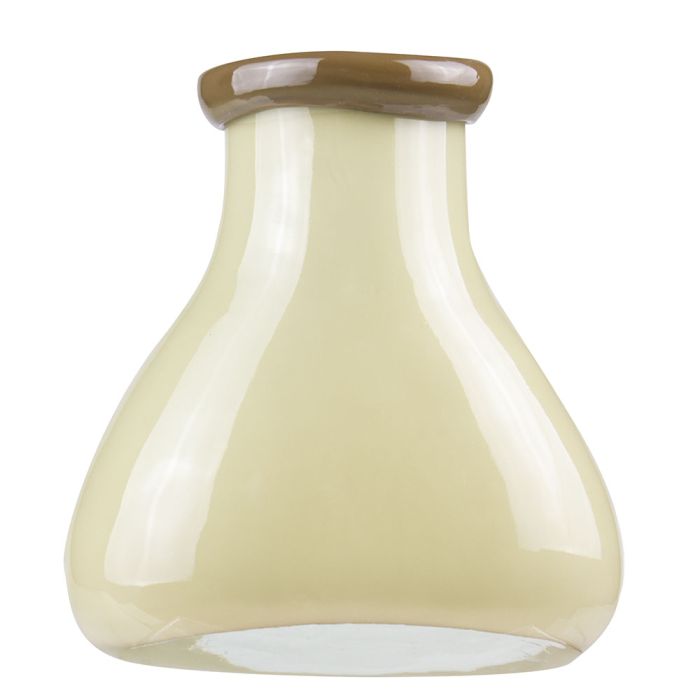 brown decorative glass vase