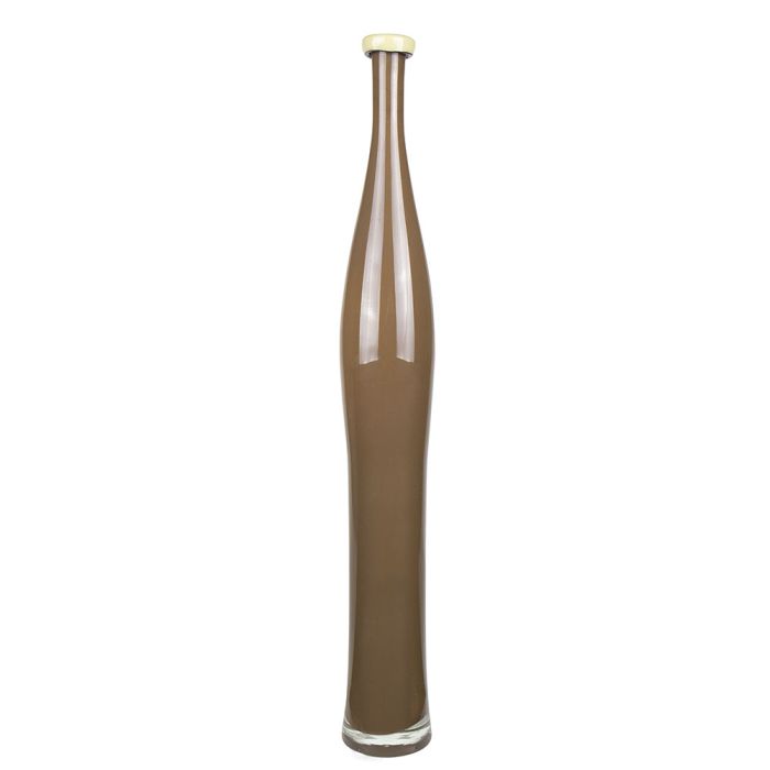 brown slim decorative vases