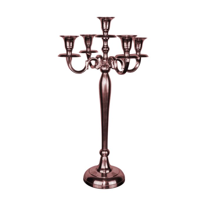 aluminum-andelabra-silver-rose-gold-MACL05/20RG