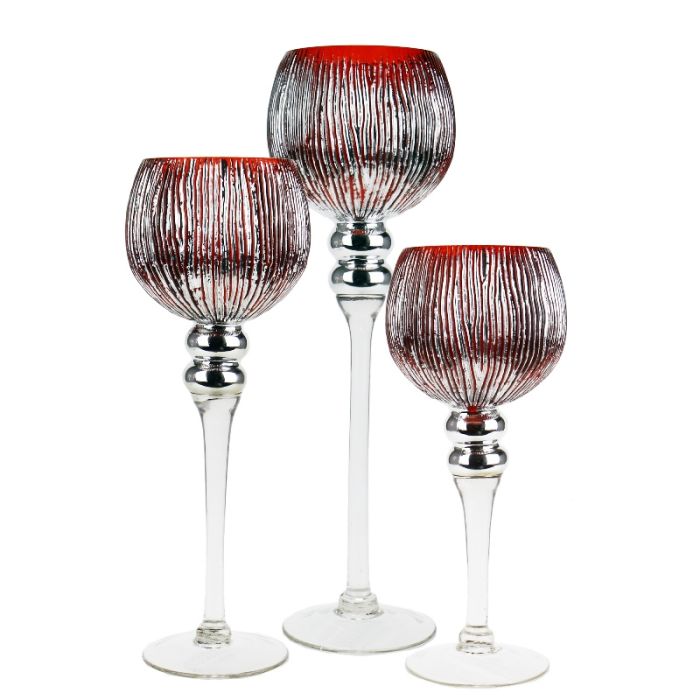 etched finished Candle Holder