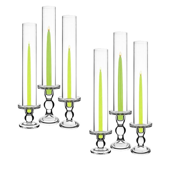 glass pillar candle holder