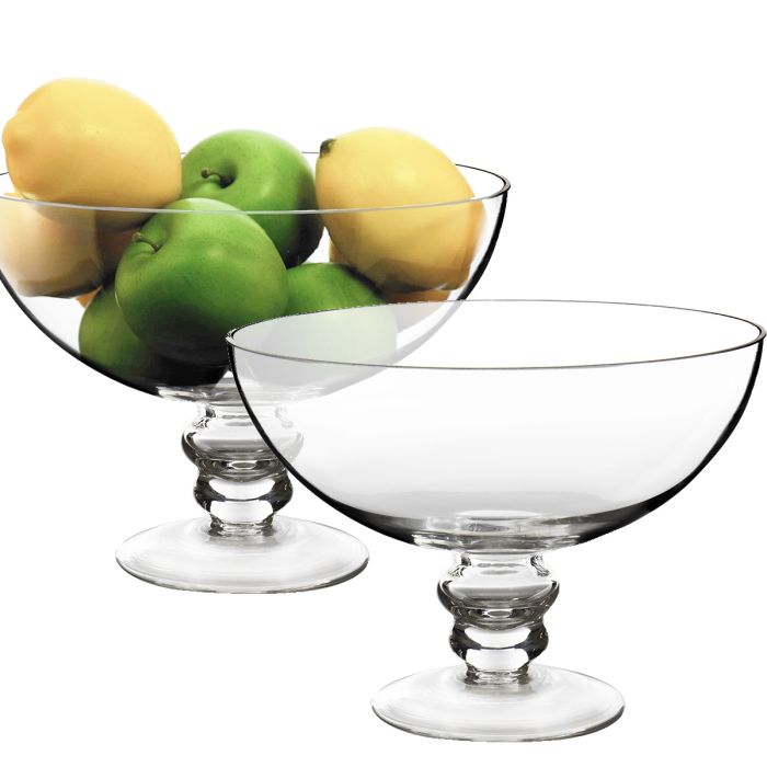 glass compote vase