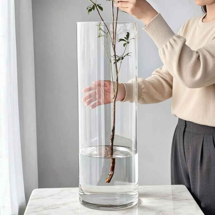 Glass Cylinder Vase. D-10