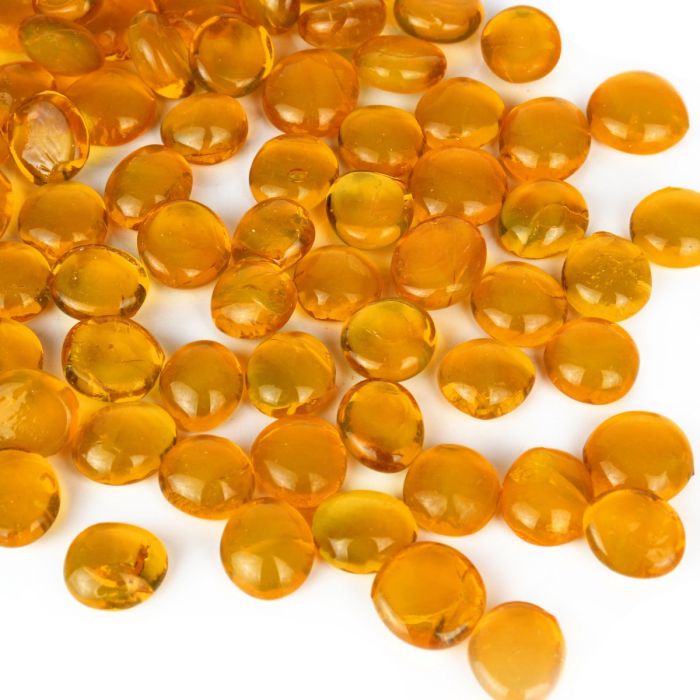 yellow glass vase fillers gemstones