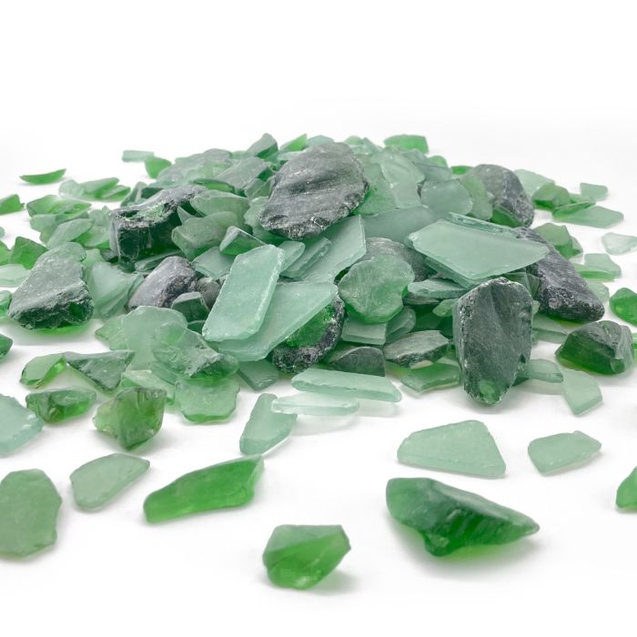 Frosted Clear or Green Sea Glass Vase Filler (Pack of 18 LBS)