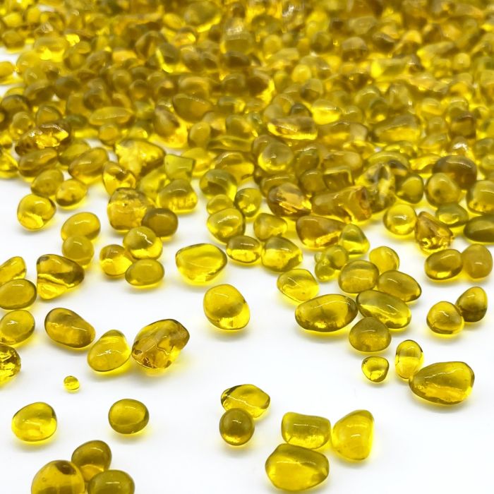 yellow glass gravel gemstones aquarium glass vase filler succulent bottom landscaping