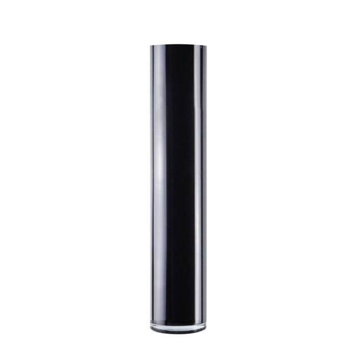 black glass cylinder vases
