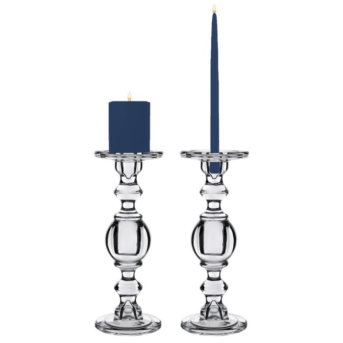 glass candle holder for pillar and taper candles