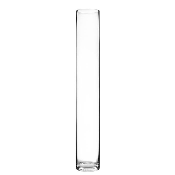 Tall Glass Vase① Glass Cylinder Vases with 40 H tall 6 inches D Oversize Tall Jumbo