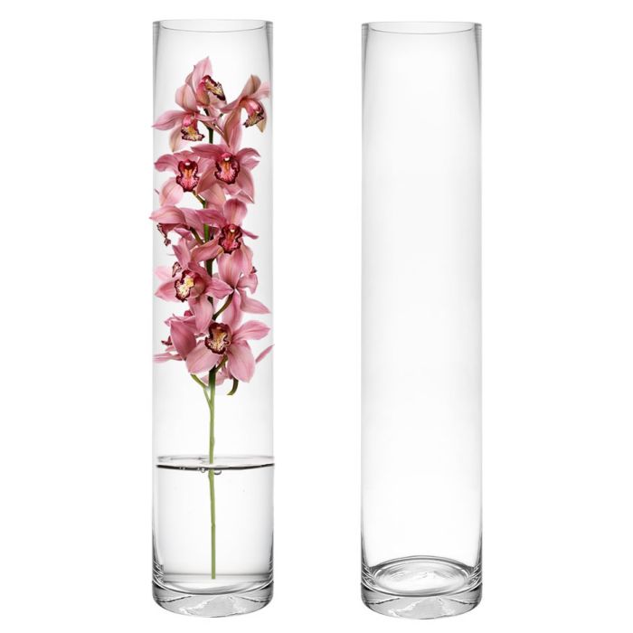 Clear Glass Cylinder Vase