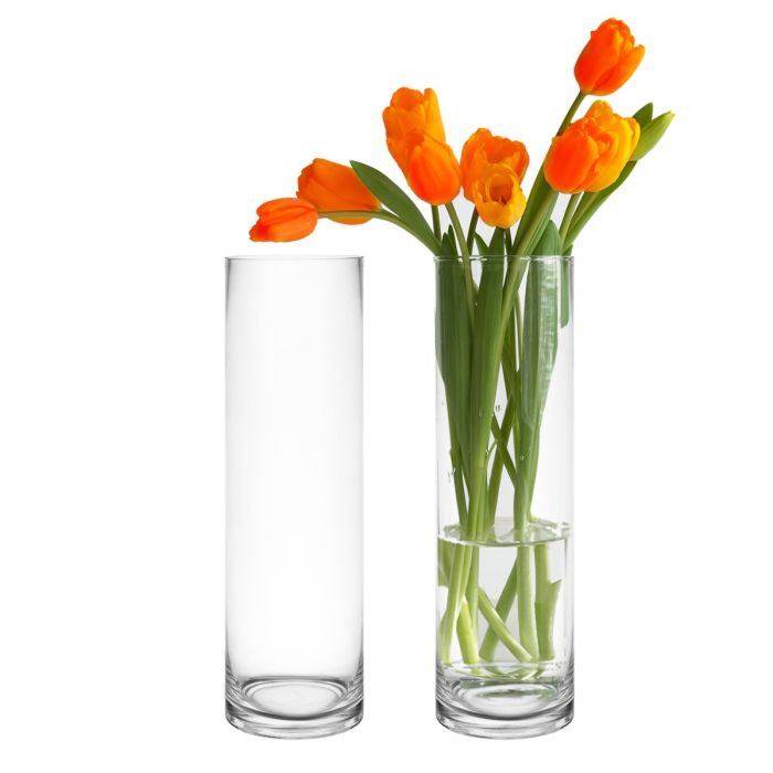 Clear Glass Cylinder Vase