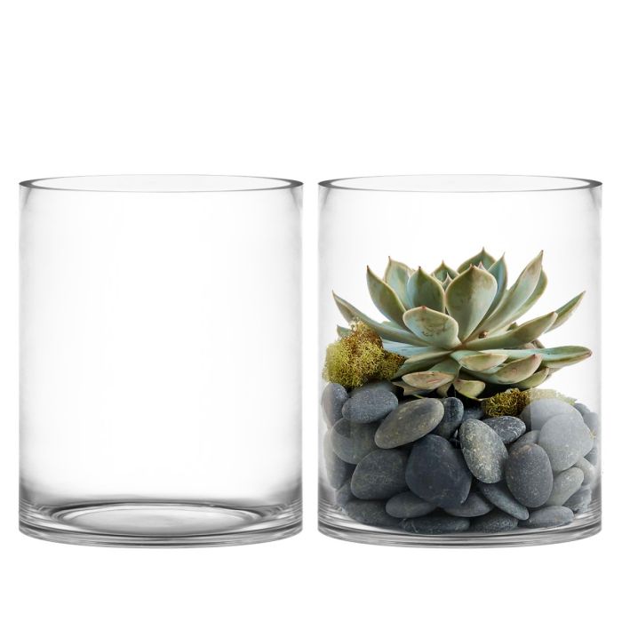 large glass cylinder vases 10 inches