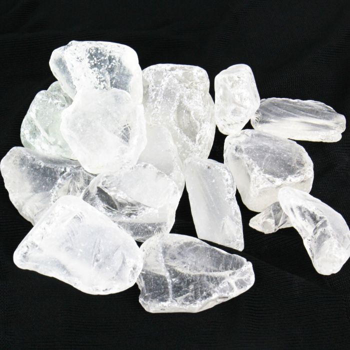 Frosted Clear Sea Glass Large Crushed Vase Filler Aquarium Nautical Decor