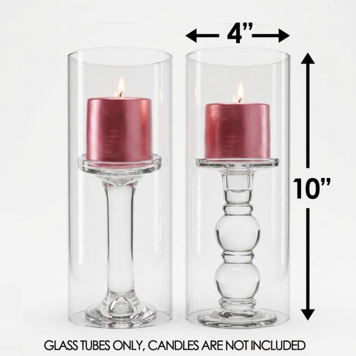 glass hurricanes candle holder chimney tubes shades