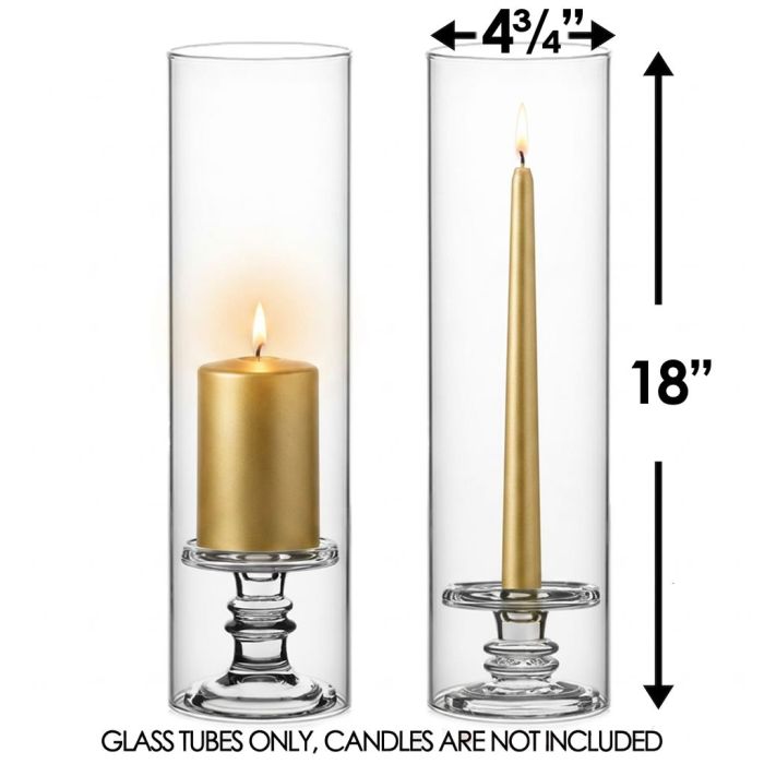 glass hurricanes candle holder chimney tubes shades