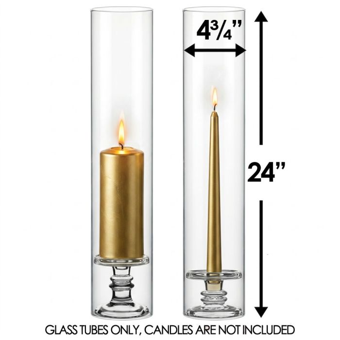 glass candle holders pillars tapers candles