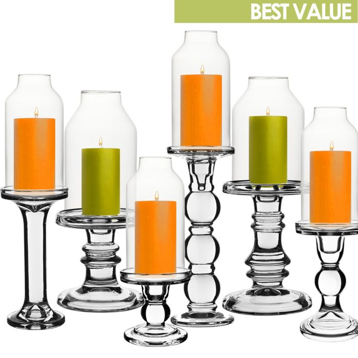 glass hurricane chimney tube candle holder shades open ended wholesale