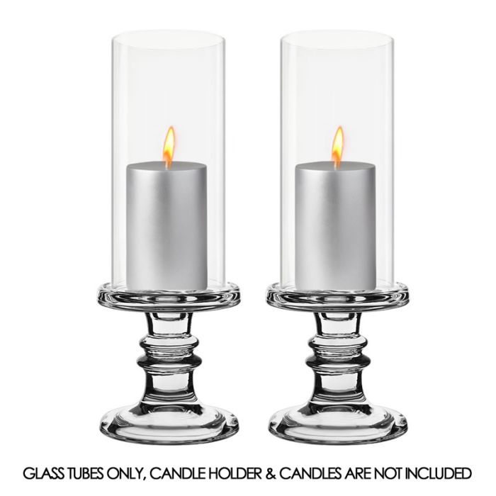 glass candle holder chimney shades tubes