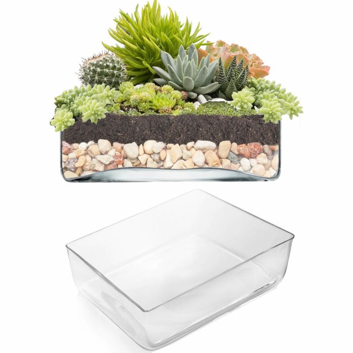 rectangle glass vases