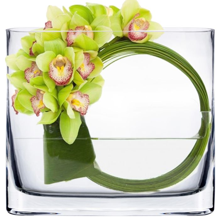 glass rectangle vase