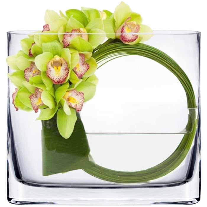 glass rectangle vase