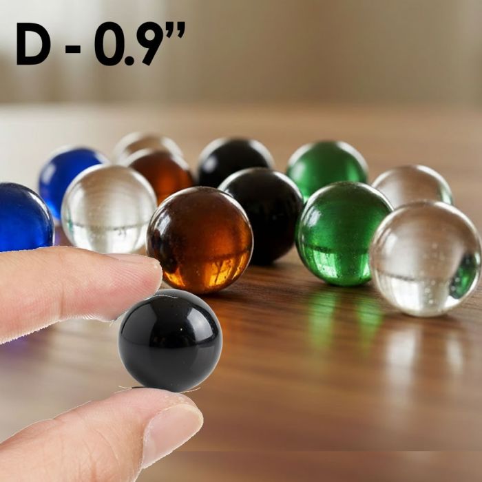 28 lbs Glass Round Large Marbles 0.88" Beads Aquarium Vase Fillers
