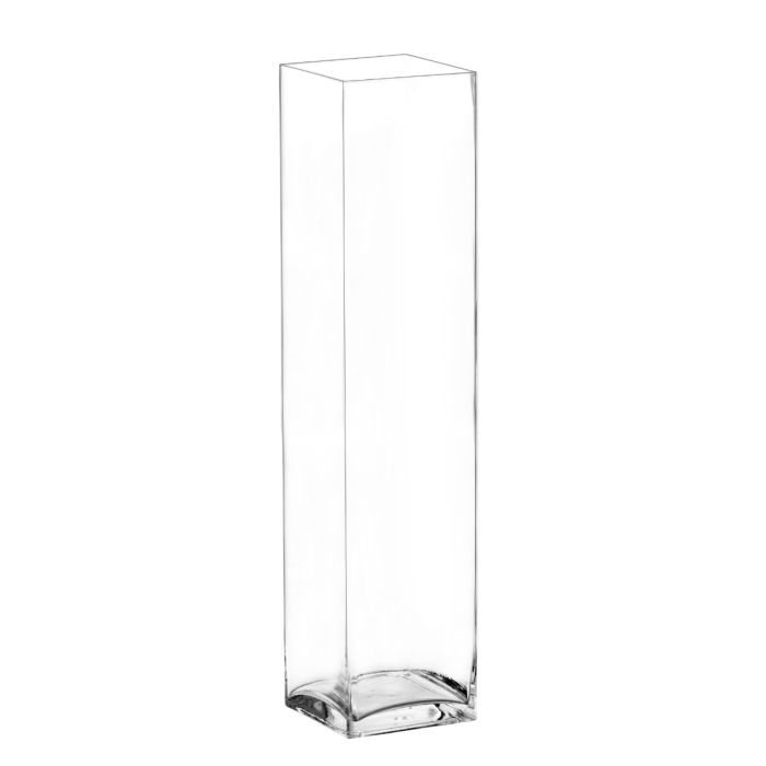 glass square block vases