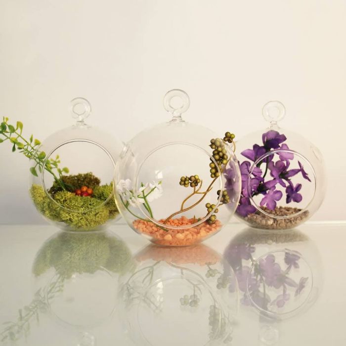 5.5 inch Hanging Terrarium Orb Tealight Holders | Home Decor