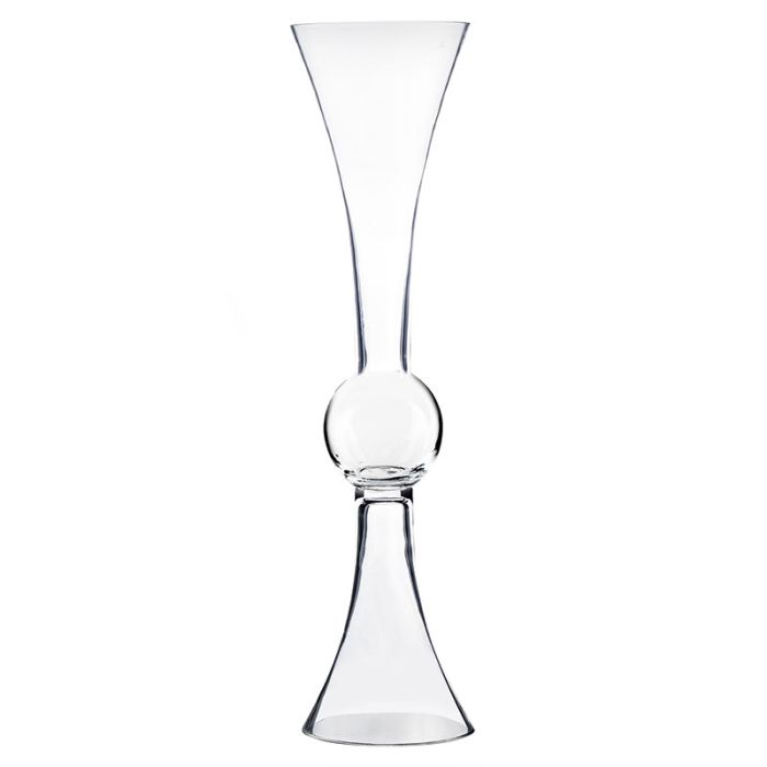 glass trumpet vases centerpieces