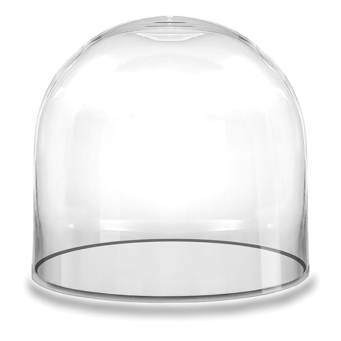 10 x 10 inch glass dome cloche 