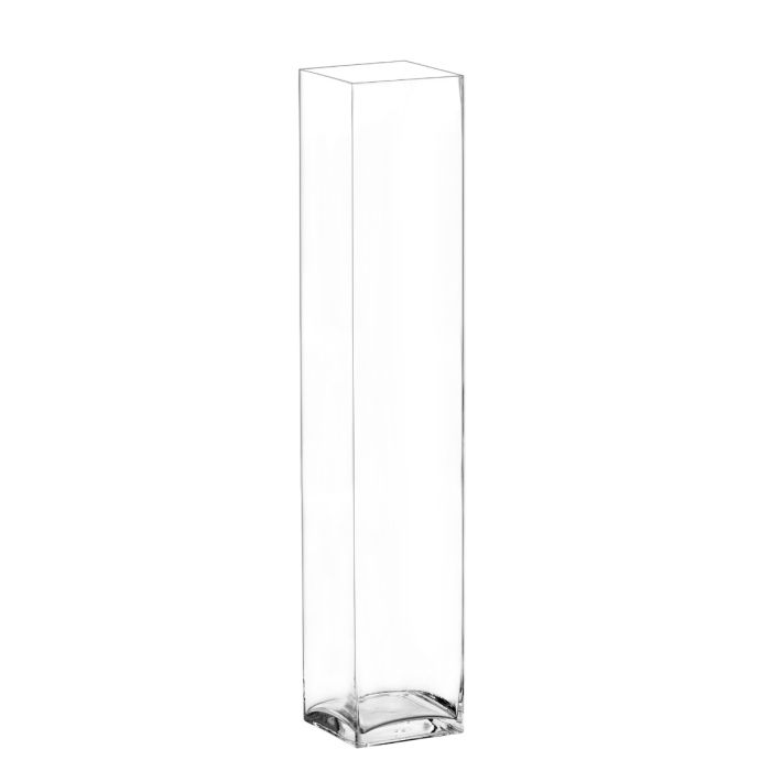 glass square block vases