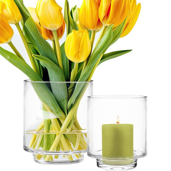 glass taylor hurricanes candle holder