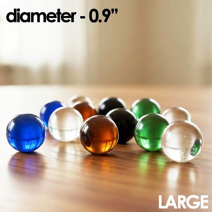 large glass round marble 