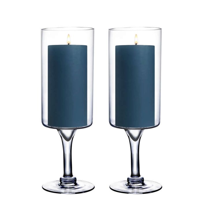 pedestal Glass Stem Candle Holder
