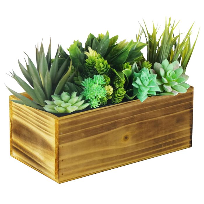 wood planter rectangular box