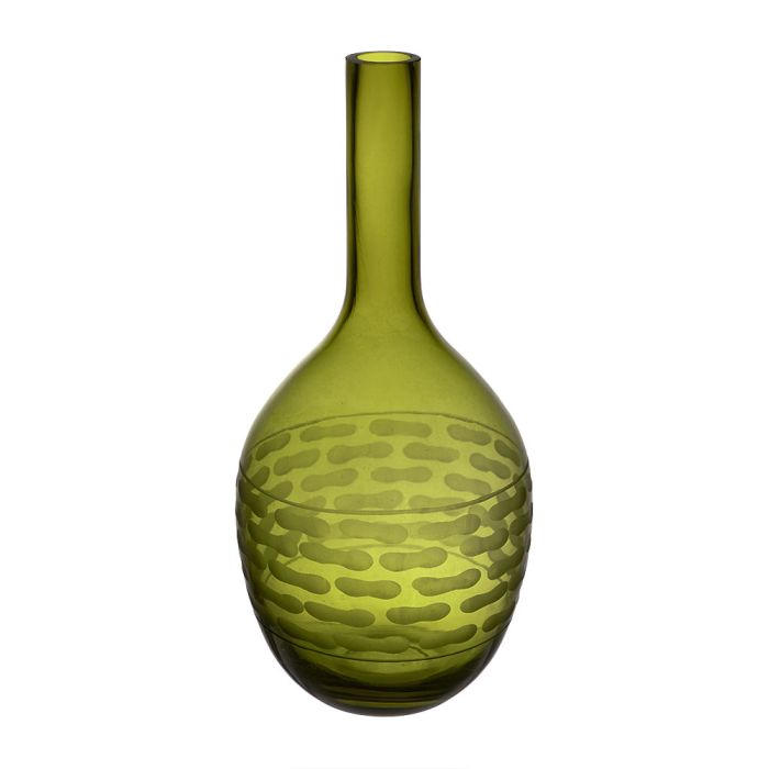 olive green teardrop glass vases bud vase floral art glass