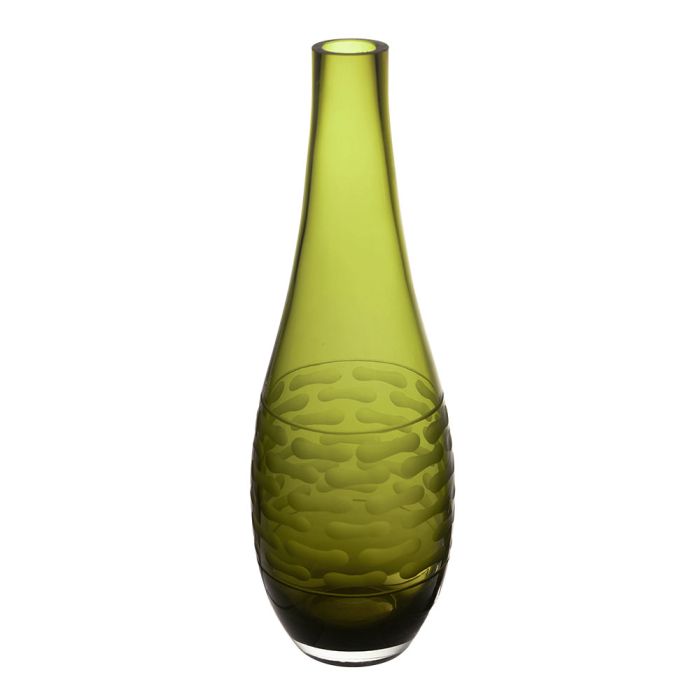 olive green teardrop glass vases bud vase floral art glass