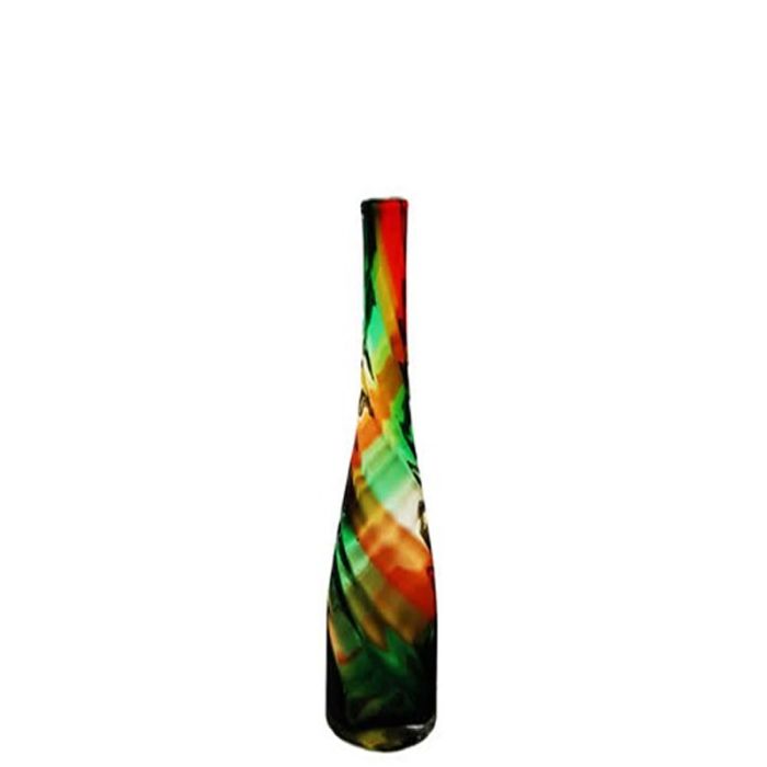 RED GREEN CHRISTMAS VASE