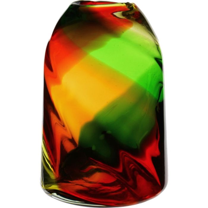 christmas red green vase