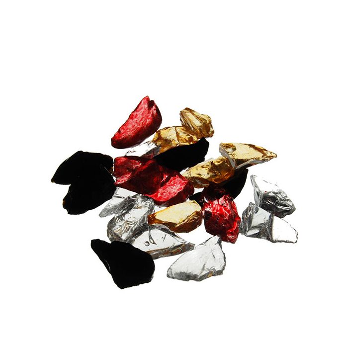 Vase Filler Glass Gravel Mix Colors (Pack of 24 bags)