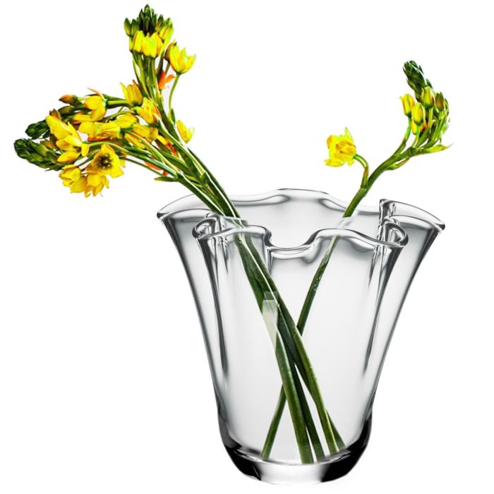 blossom wavy glass flower vases