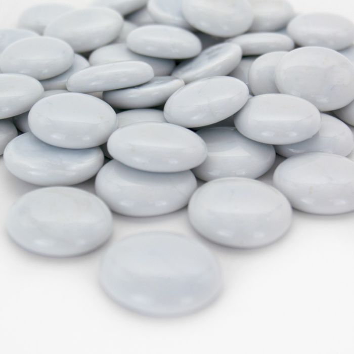 white flat large gemstone table scatter vase fillers