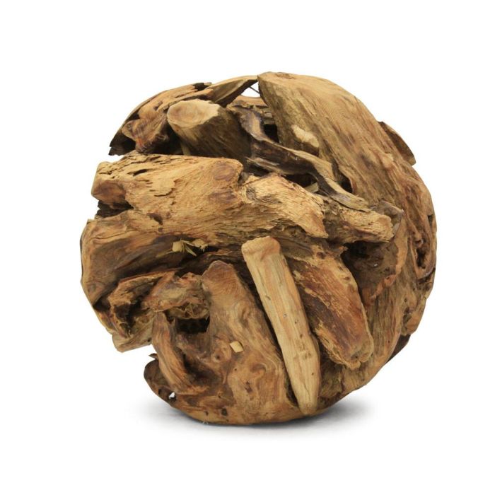 wood orbs planters