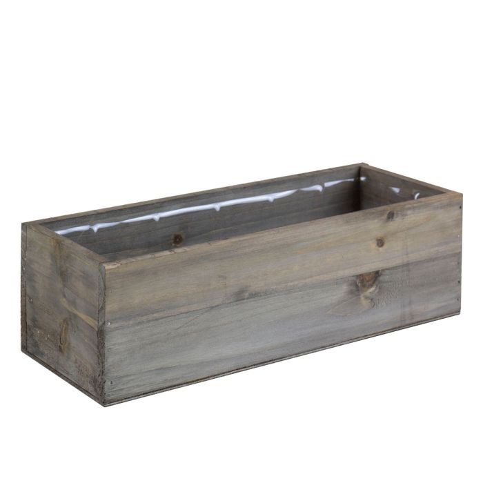 rustic wood planter box