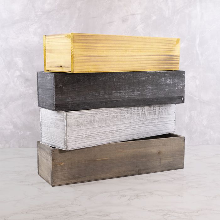 wood planter boxes 17 inches long