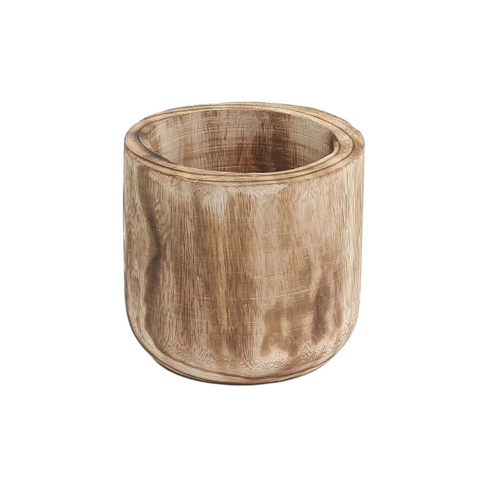 wood planter cylinder vases