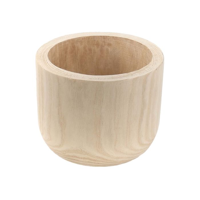 Wood Cylinder Planters Vases