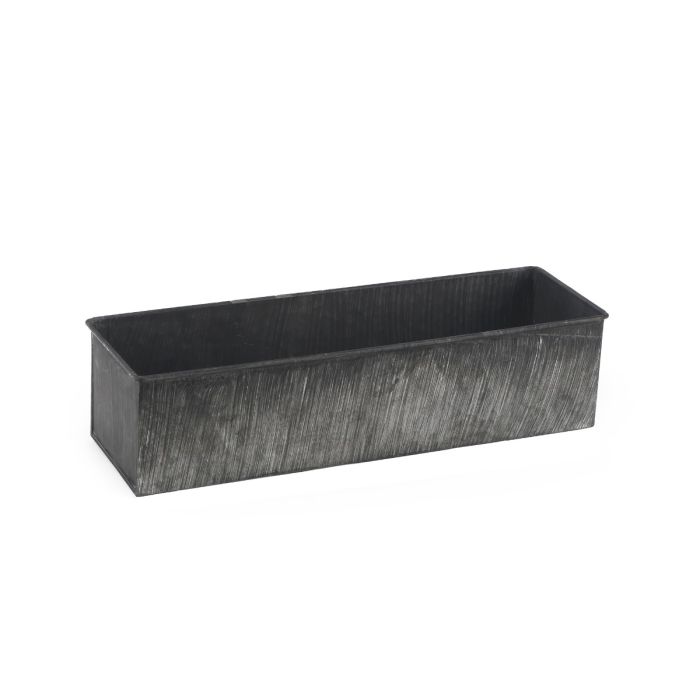 zinc rectangle galvanized metal planters